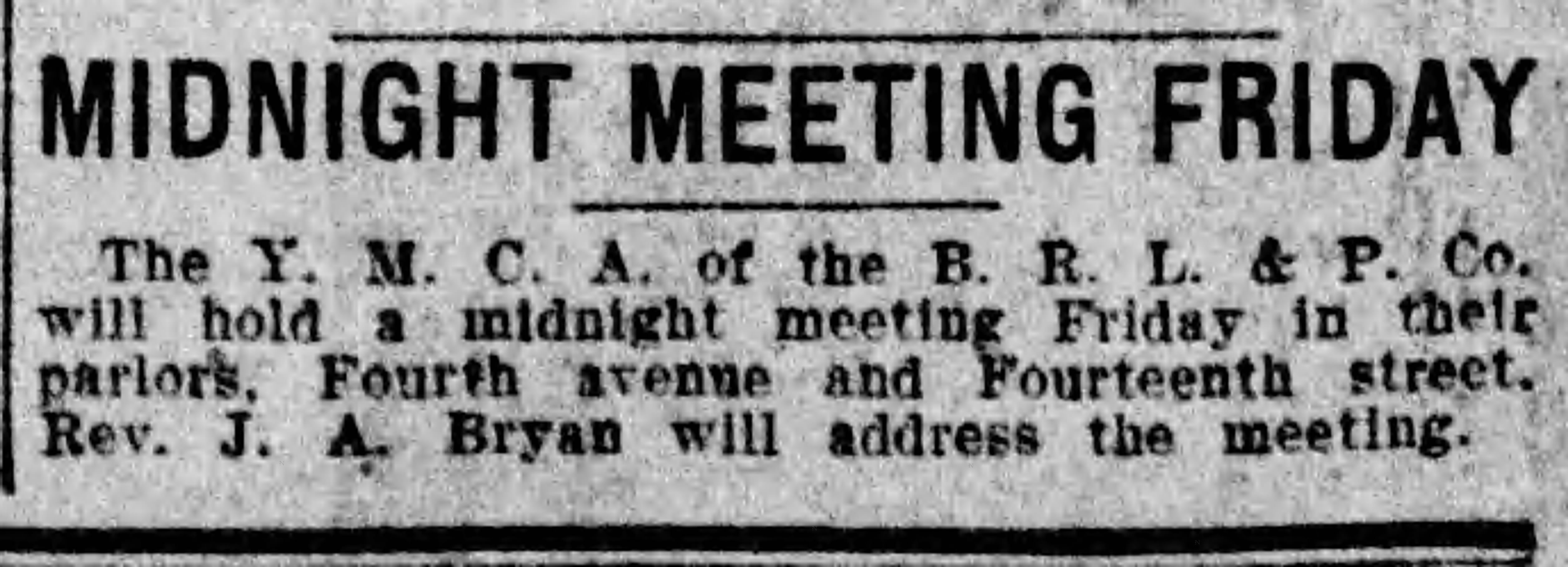 Midnight Meeting Friday